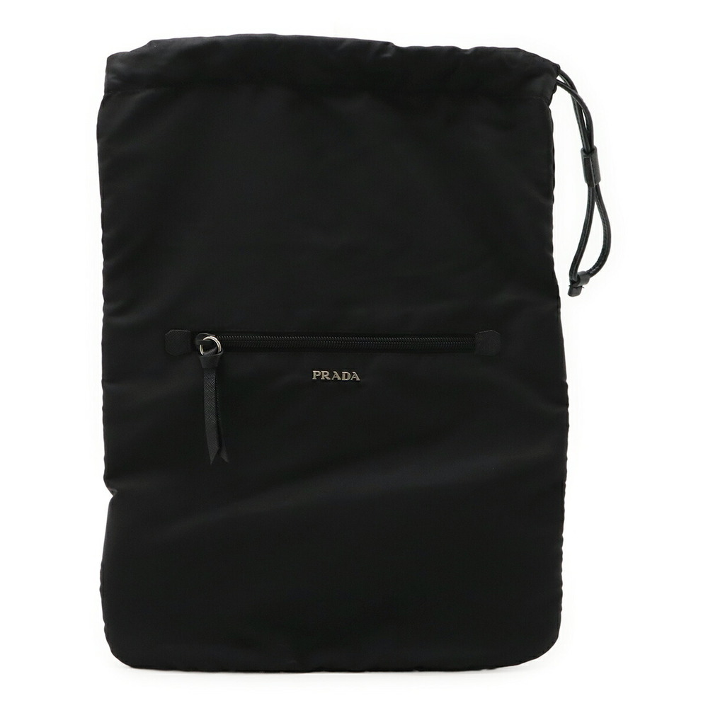 Prada Multi Pouch Pouch Case Drawstring Logo Blac… - image 2